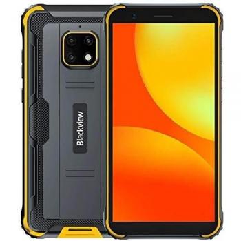 IP68 Móvil Resistente Blackview BV4900, Android 10 4G Telefono Antigolpes, 3GB RAM 32GB ROM Extensión de 256GB, Pantalla 5.7, Cámara Impermeable 5MP+8MP, NFC GPS Dual SIM,Batería 5580mAh Amarillo