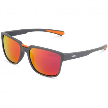 Sinner Knoll Polarised Sunglasses - Matte Dark Grey & Orange Red Oil - One Size