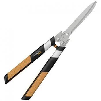 Fiskars Quantum Tijeras cortasetos HS102, Longitud: 63 cm, Negro/Naranja, 1001449