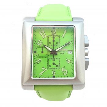 Chronotech Reloj Cronógrafo Unisex de Cuarzo con Correa en Cuero CT7357-07, 39mm
