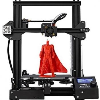 Impresora 3D Creality Ender 3, Impresora 3D con Marco de Metal Completo con Gran tamaño de impresión 220 * 220 * 250 mm, filamento de Impresora 3D de 1,75 mm TPU, PLA, ABS Adecuado