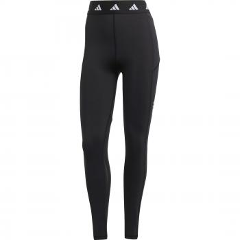 Mallas de fitness Adidas Tech-Fit Stash para mujer - Negro/Blanco