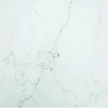 Tablero de mesa cuadrado negro 80x80 cm 6 mm vidrio templado diseño mármol