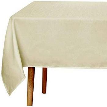UMI. by Amazon Manteles para Mesas de Tela Rectangular Lavable Limpio 140 x 300 cm Beige Oscuro