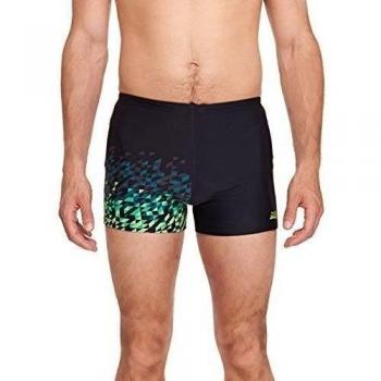 Zoggs Hombre Blaze Hip Racer - Traje de baño, color negro/multicolor, 86,36 cm