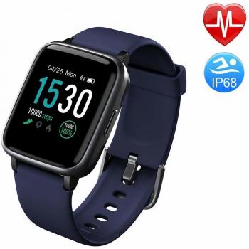 Duang Reloj Inteligente,Reloj Deportivo Bluetooth Reloj Deportivo 1.3 Pulgadas, Podómetro IP68 Cinturón Impermeable Monitor de Frecuencia Cardíaca para Android iOS