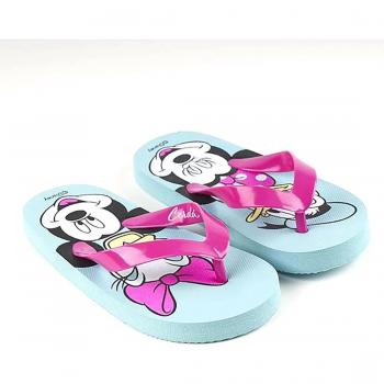 Chanclas Mickey Mouse y Minnie Mouse 72828 azul claro Junior, talla 28/29, diseño de personajes Disney