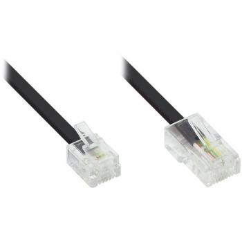 Cable de Modem DSL RJ11 a RJ45 de 6m, Good Connections, color negro