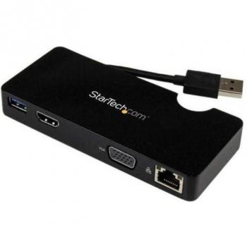 StarTech.com USB3SMDOCKHV Travel Docking Station for Laptops - HDMI or VGA - USB 3.0