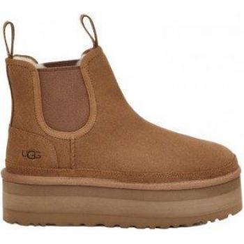 UGG Neumel Platform Chelsea Women's Boots - Brown, Size 41