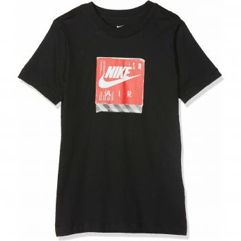 Nike B NSW tee Air Shoe Box Camiseta, Niños, Black, M