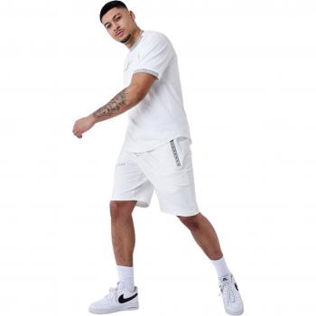 Project X Paris Plain Logo Band Shorts - Off-White, Size S