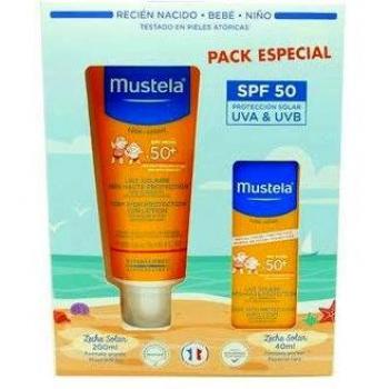 MUSTELA PACK PROTECTOR SOLAR LECHE SOLAR 200ML CUERPO + LECHE SOLAR FACIAL 40 ML