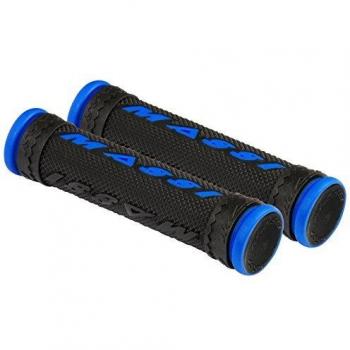 Massi Double Density Bicicleta, Unisex Adulto, Negro/Azul, 125mm