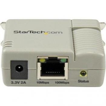 1-Port 10/100 Mbps Ethernet Parallel Print Server - Beige