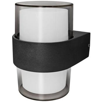 Aplique LED Luxe Exterior IP54 Redondo Negro 10W Neutra