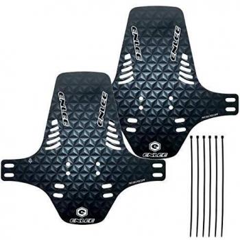 CNC Guardabarros MTB, Guardabarros Bicicleta Montaña, Mudguard Bici Delantero y Trasero, Universal, Gris D1, 2 Piezas