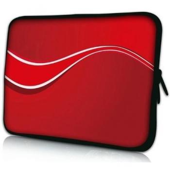 Luxburg® Design Funda Blanda Bolso Sleeve para Ordenador Portátil / MacBook de 17,3 pulgadas, motivo: Rojo retro