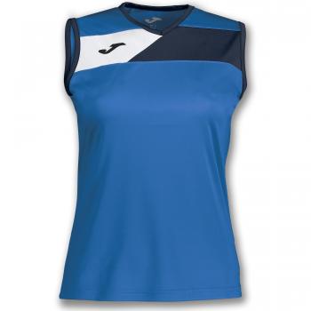 Joma Camiseta Crew II Royal-Marino S/M Mujer - Camiseta técnica sin Manga, Mujer, Azul -