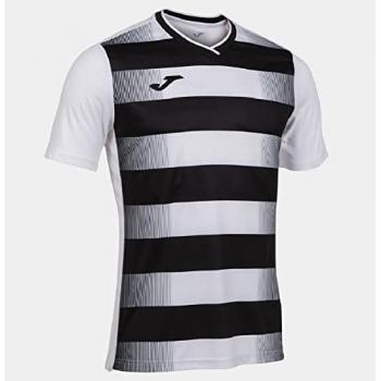 Camiseta de Manga Corta para Hombre Joma Europa V en Blanco y Negro