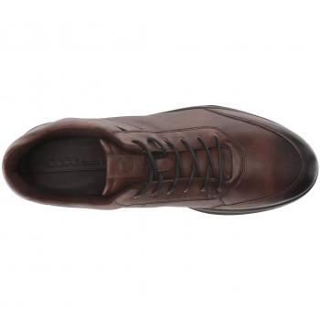ECCO Aquet Brown Leather Low Top Men's Shoe