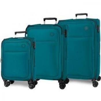 Movom - Juego de maletas Atlanta 56 - 66 - 77 cm verde