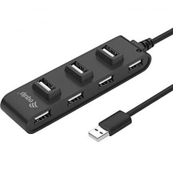 128957 hub de interfaz USB 2.0 480 Mbit/s Negro