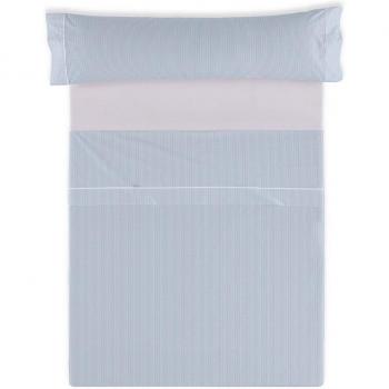 Juego de Sábanas Greta Azul de Alta Calidad para Cama Individual de 105 cm - 3 Piezas