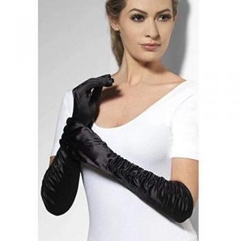 Smiffys Guantes provocadores, Negros, Largo