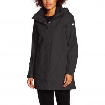 Helly Hansen Women's Aden Long Insulated Rain Coat Black XS