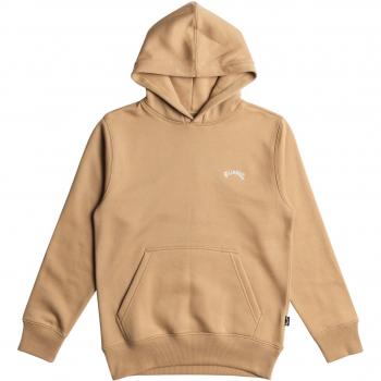 Sudadera con capucha Arch Billabong para niños, color beige, talla junior L