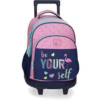 ROLL ROAD Be yourself Mochila con ruedas 2R, Multicolor