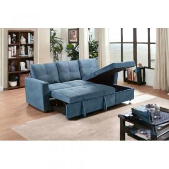 Sofá Cama Chaise Longue Pau 215cm Gris Claro