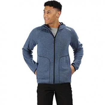 Regatta Luzon II Full-Zip Wool Effect Hooded Fleece Forro Polar, Hombre, Prusia, XL
