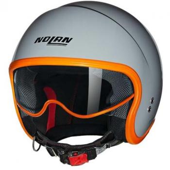Casco Jet Nolan N21 Ocio Gris-Naranja Talla L