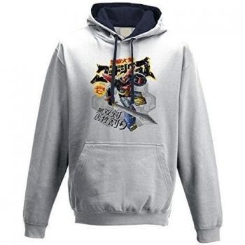 sudadera con capucha bicolore hombre Robot emperor of the space white 1_M