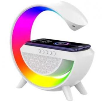 Lámpara LED Cargador Inalámbrico Altavoz Bluetooth Música