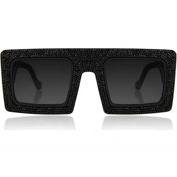 Anna-Karin Karlsson MOTHER BEEP Black Black Crystal Women’s Sunglasses Black Size 54