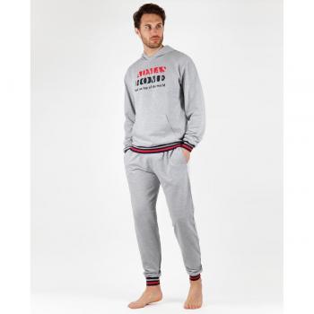 Pijama Manga Larga Capucha World para Hombre