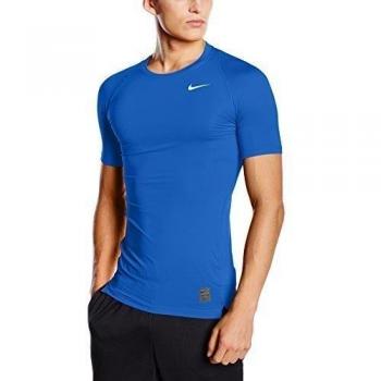 Nike Cool COMP SS - Camiseta para hombre, color azul / blanco, talla M
