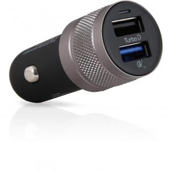 Wicked Chili 843067 Turbo-ID cargador 2400mA/12 W Dual USB cargador de coche 2-port adaptador Samsung Galaxy móvil y Tablet PC