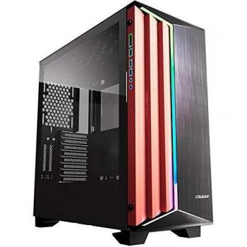Cougar Dark Blader S Premium - Caja de Aluminio Cepillado Frontal