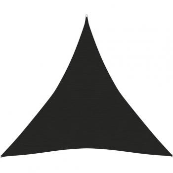 Toldo de vela negro HDPE 160 g/m² 4,5x4,5x4,5 m