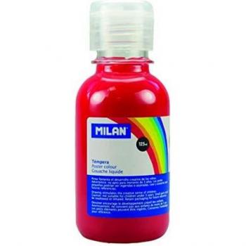 Botella témpera 125 ml bermellón