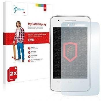 2x Vikuiti MySafeDisplay protector de pantalla CV8 de 3M para Alcatel One Touch OT-4030X SPop