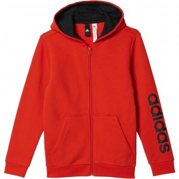 adidas Yb Lin Fz Hood Sudadera, Niños, Rojo