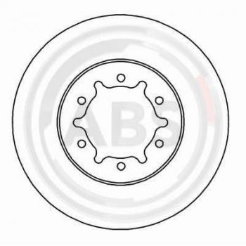 Disco de freno A.B.S. 16495 ventilado 262mm 37mm 6,32kg para Nissan Cabstar