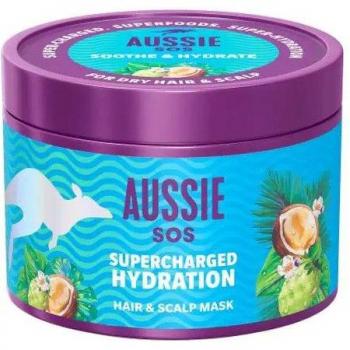 AUSSIE SOS Supercharged Hydration Mascarilla Calmante Hidratante para Cabello y Cuero Cabelludo 500 ml