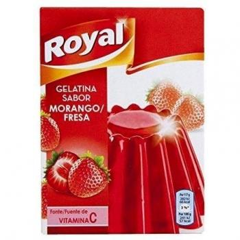 Royal - Gelatina Sabor Fresa, 170 g - [pack de 3]