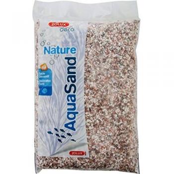 Zolux - Grava Natural para Acuario cristobalita Rosa de 1,6 a 3 mm de granulometría 0,8 kg
